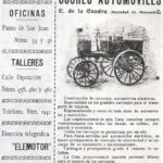 Publicidad de la Compañía General Española de Coches Automóviles E. de la Cuadra (Sociedad en Comandita)