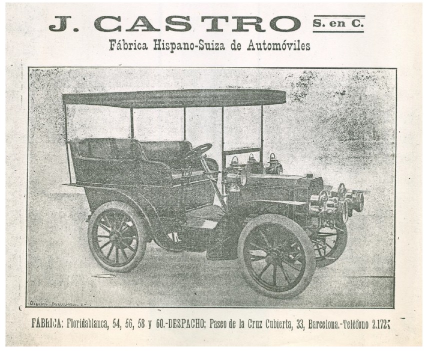 Publicidad de la marca Castro donde aparece un modelo 10HP