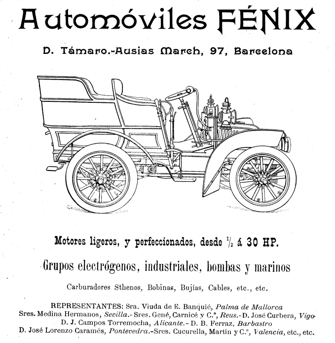 Publicidad automóviles Fénix