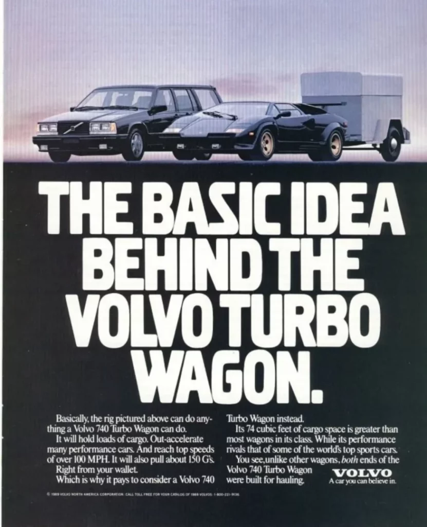 Publicidad Volvo 740 Turbo Wagon