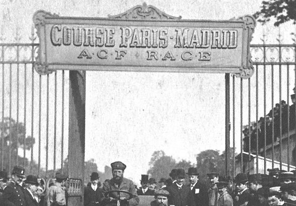 Salida de París del Serpollet de Le Blon